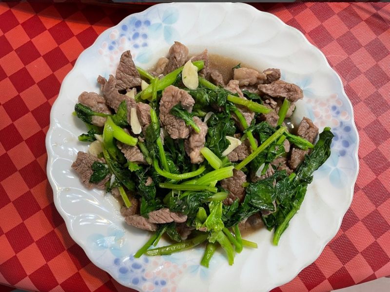 芥蘭炒牛肉