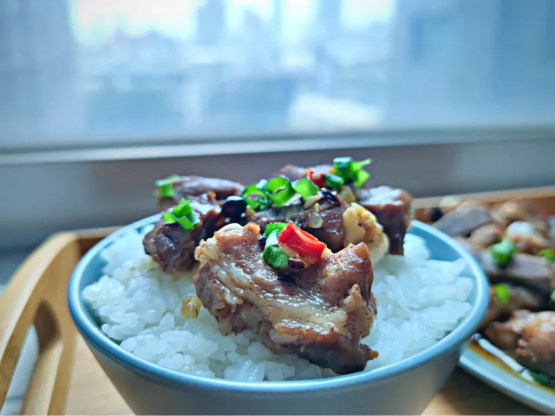【港式蒸排骨飯】一個電鍋就搞定!