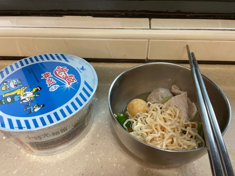 鮮蝦湯麵好吃