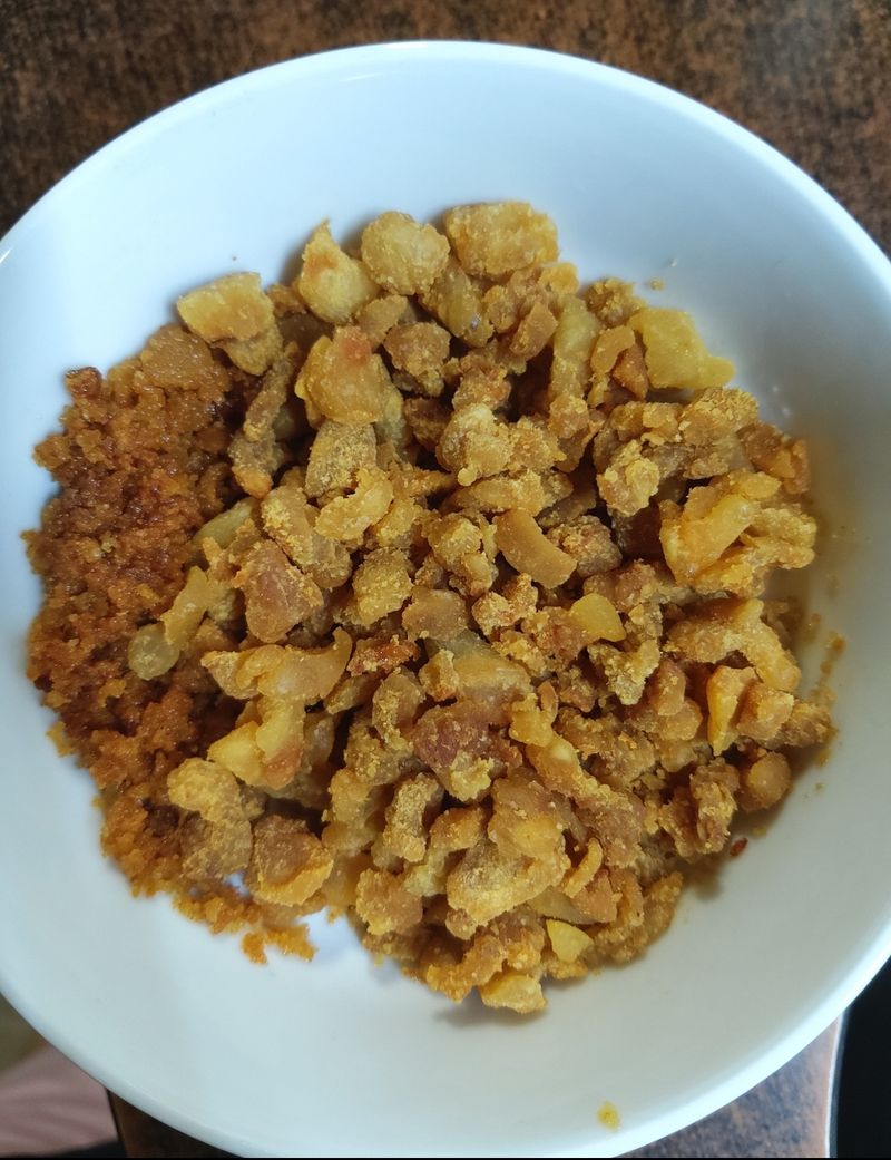 煉豬油(豬油渣)