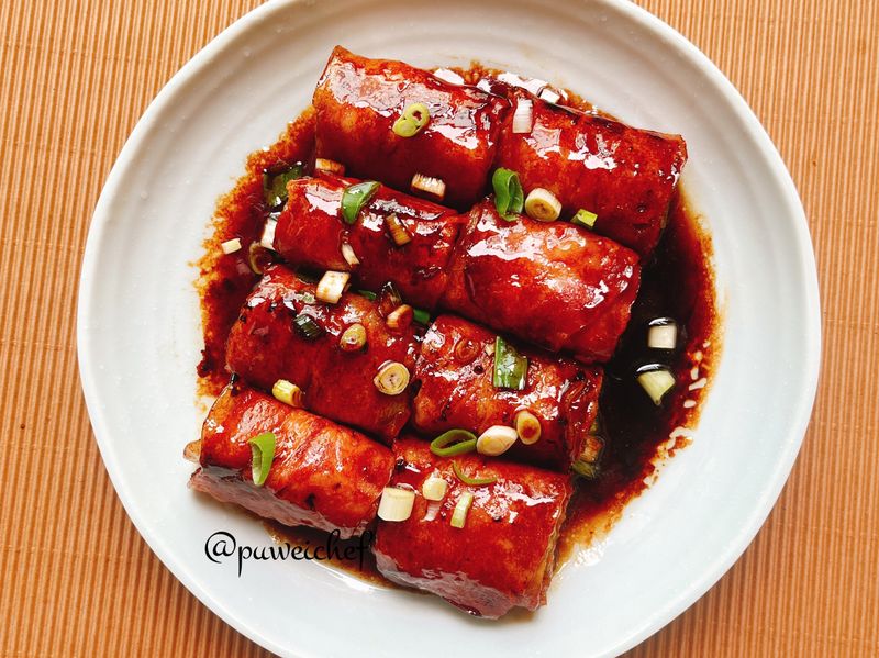 油豆腐培根捲