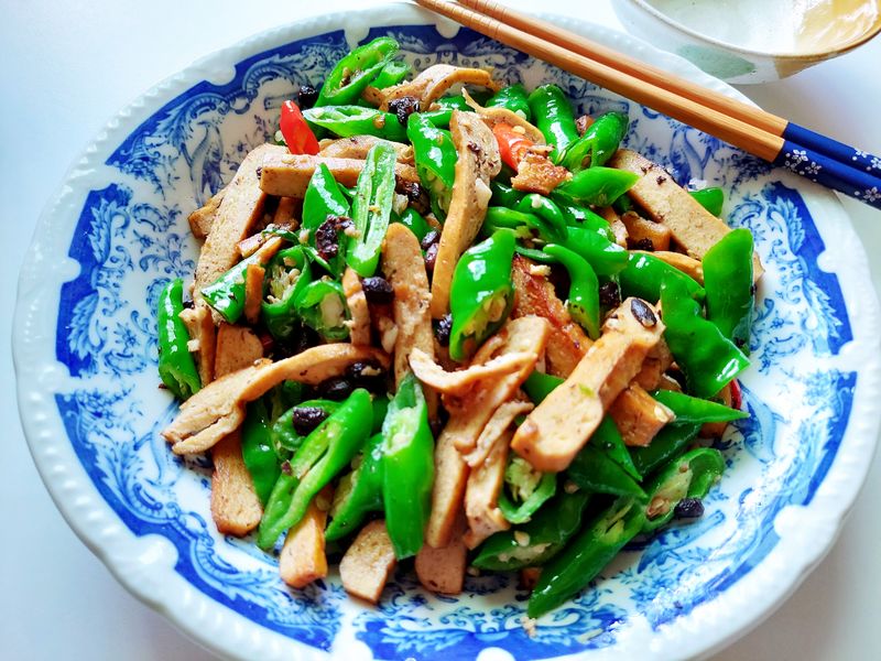 豆乾糯米椒