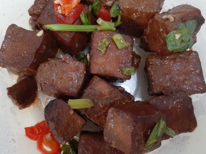 我的家常菜~香香滷豆干。