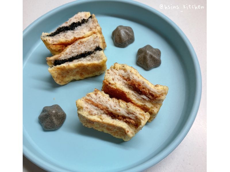 芝麻/花生法式吐司（幼兒食譜）無糖無鹽