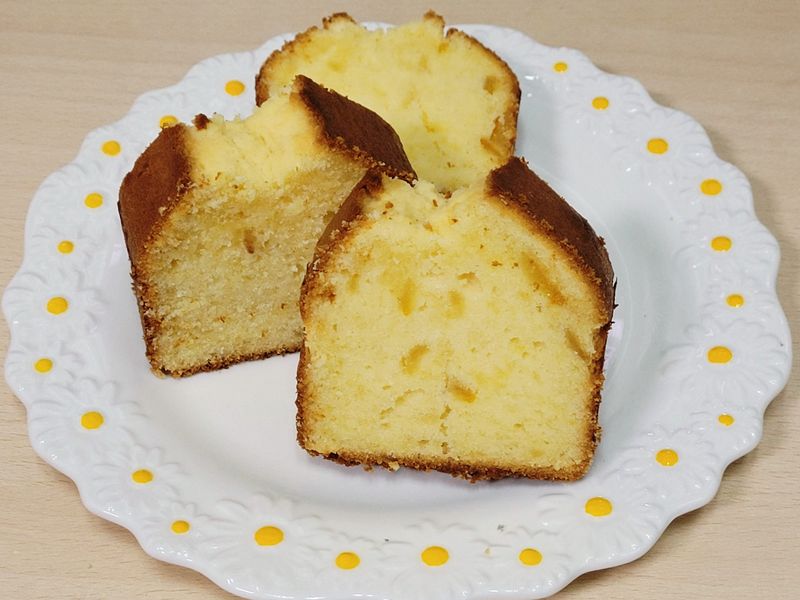 柚子茶磅蛋糕(粉油法製作)