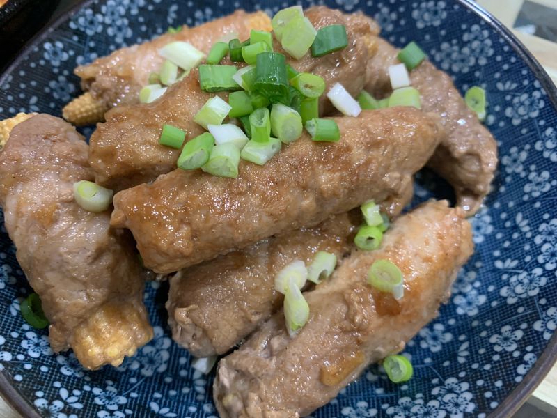 玉米筍肉卷