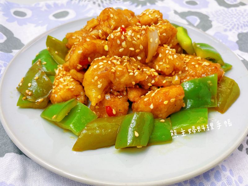 黑醋芝麻雞丁(便當菜)