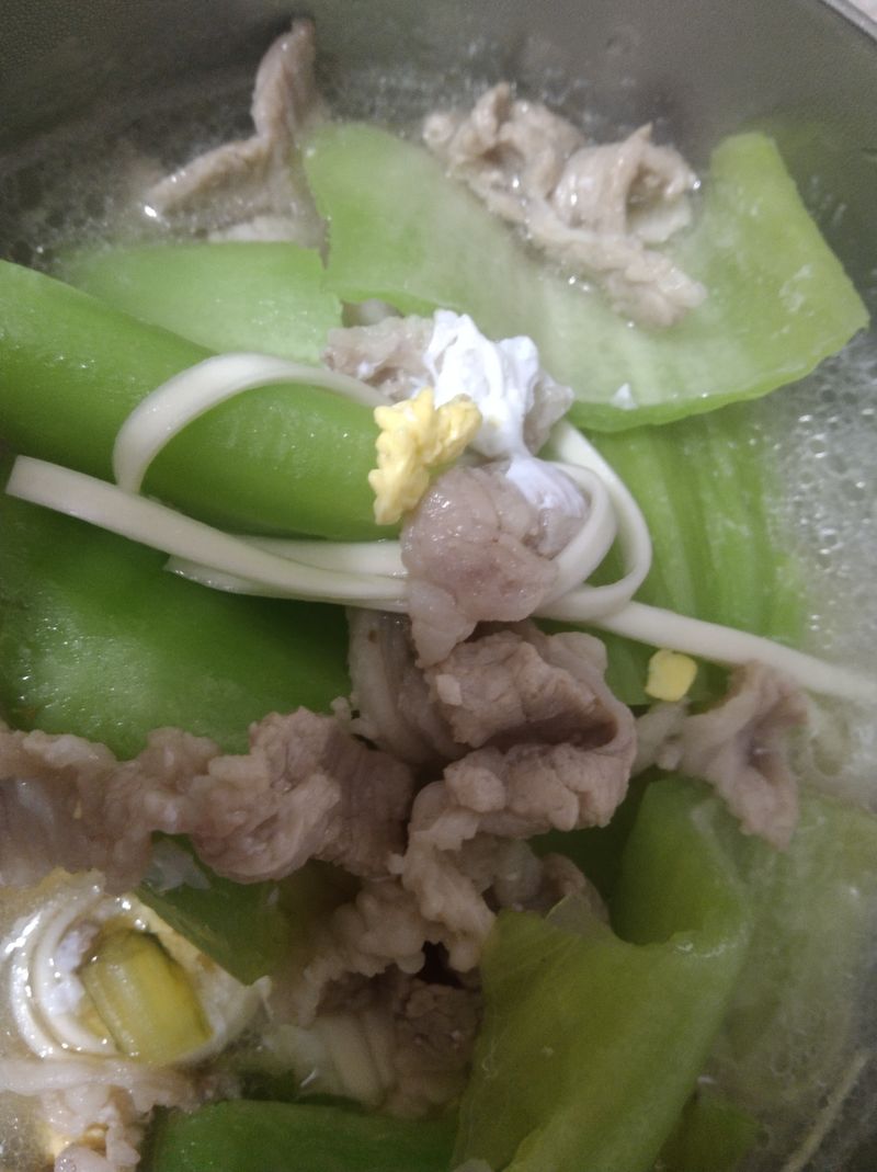 刈菜心瘦肉麵