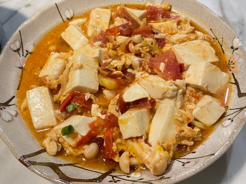 家常蕃茄菇菇豆腐蛋