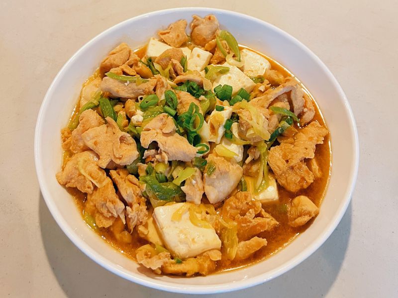 味噌韭蔥雞胸