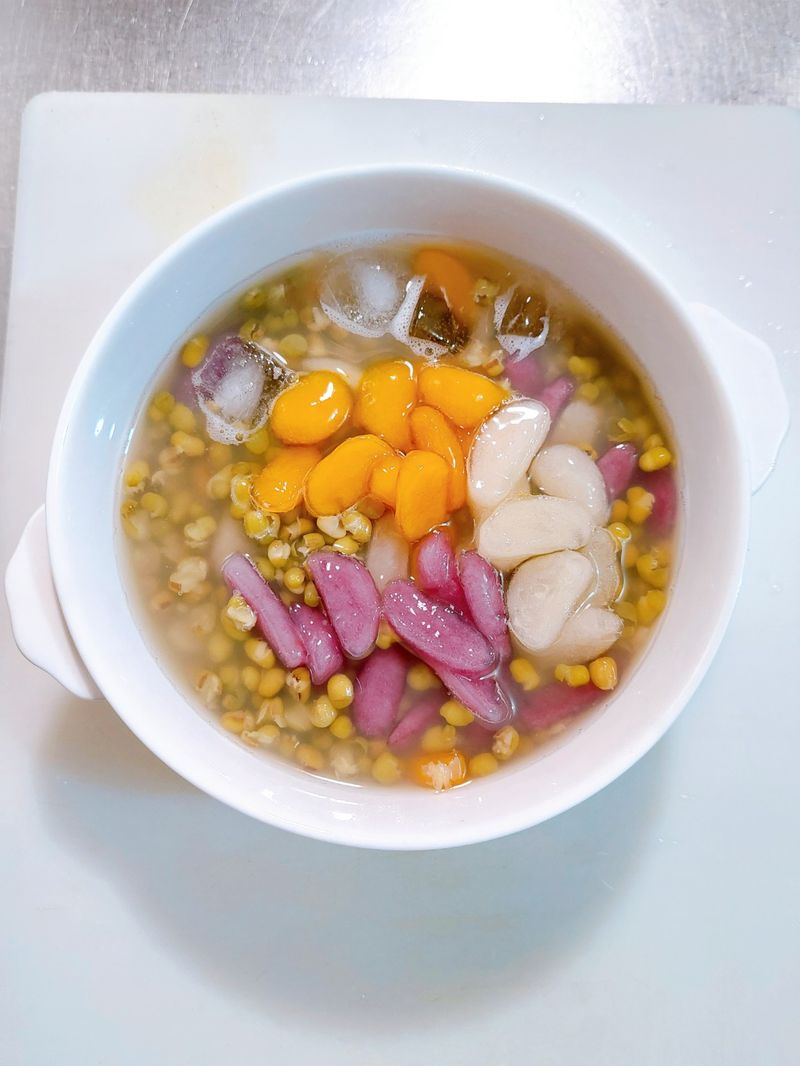 三色粉角綠豆湯(純素)