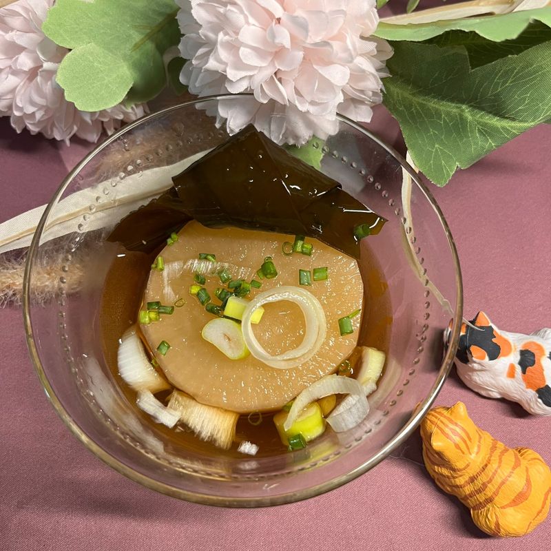 日式昆布湯煮白蘿蔔 (可素食)