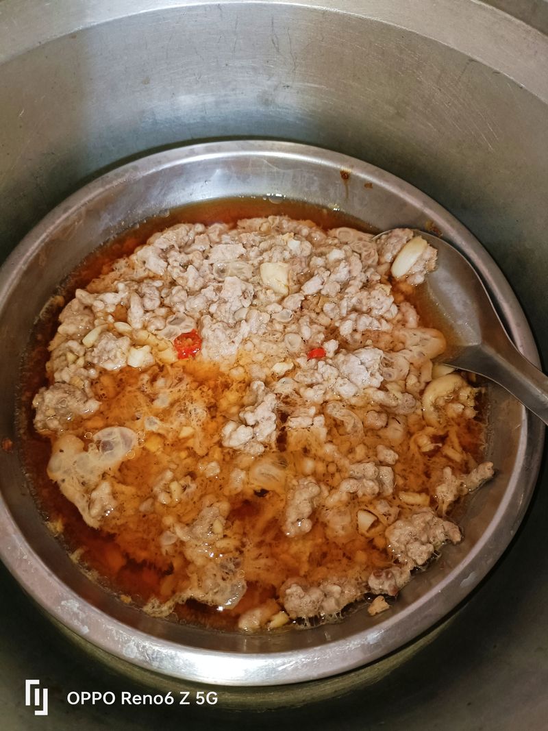 電鍋蒸絞肉🍲