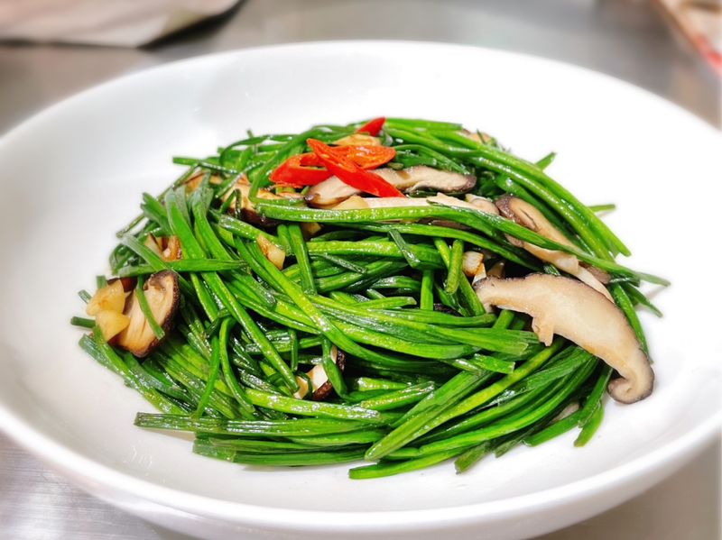 鮮香菇炒水蓮