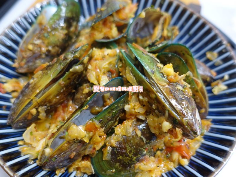 酒香蒜炒淡菜