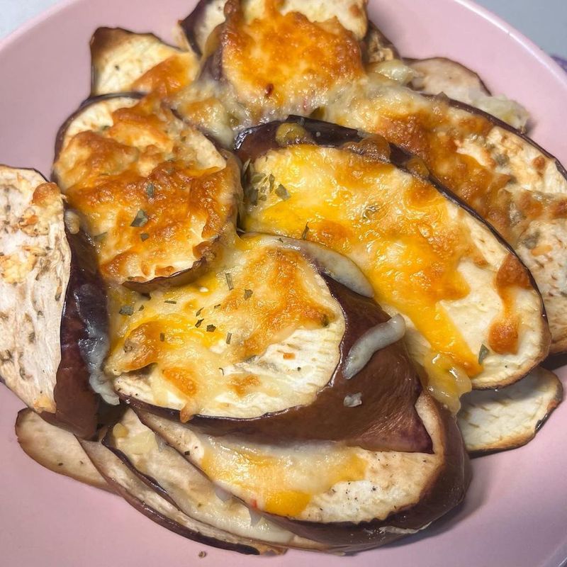 氣炸乳酪茄子(可素食、少油版)
