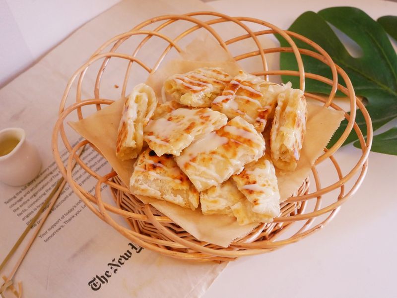 南洋風「香蕉煎餅」市售抓餅輕鬆做!!