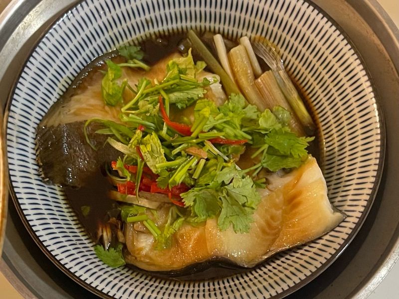 清蒸鱈魚（大同電鍋）