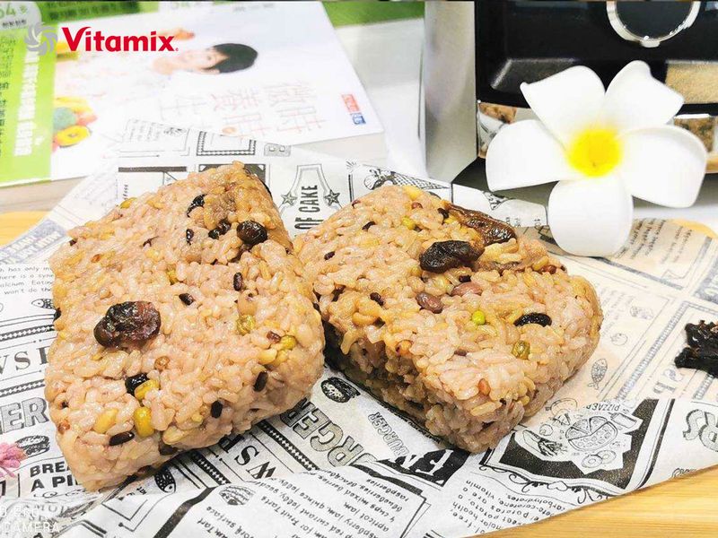 穀米桂圓甜米糕｜Vitamix調理機