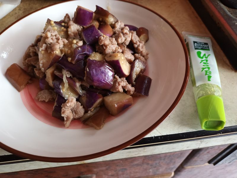茄子肉末