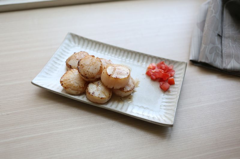 奶油香煎干貝
