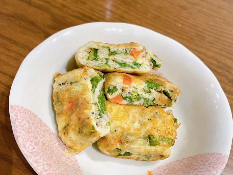 小魚蔬菜蛋捲