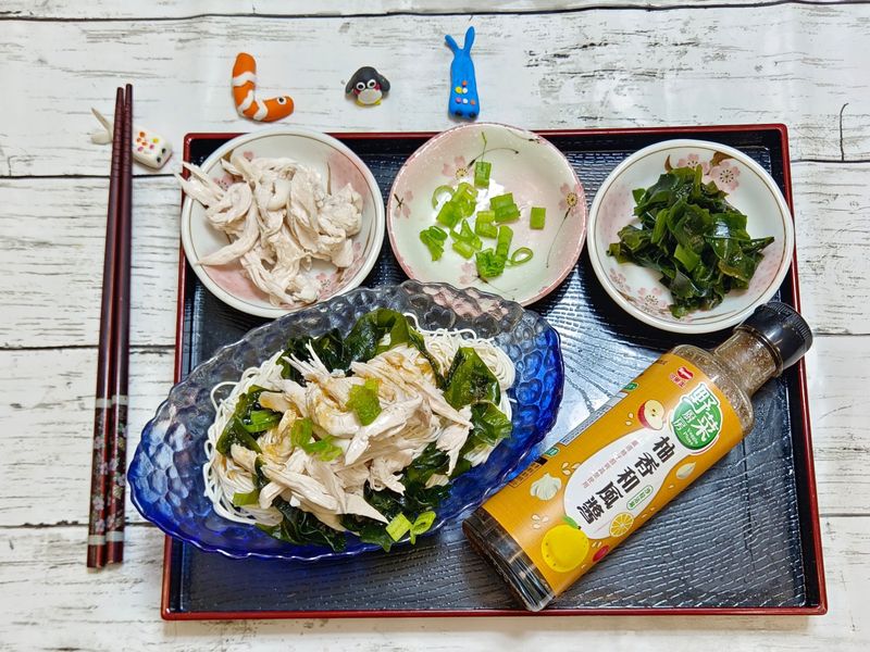 [柚香和風醬]減醣柚香雞絲豆腐冷麵