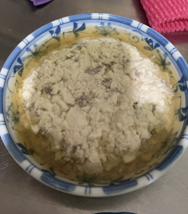 蒸豆腐絞肉