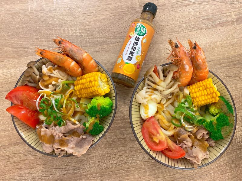 野菜廚房-柚香和風醬-柚香海陸乾烏龍