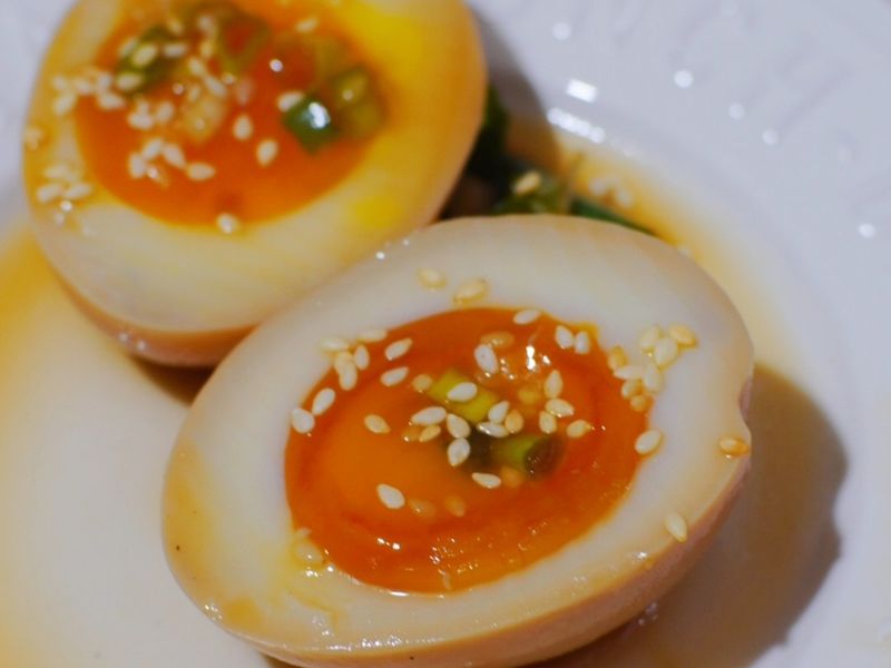 蒜辣糖心蛋