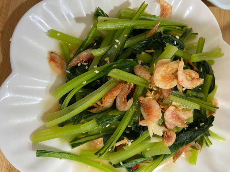 櫻花蝦炒油菜