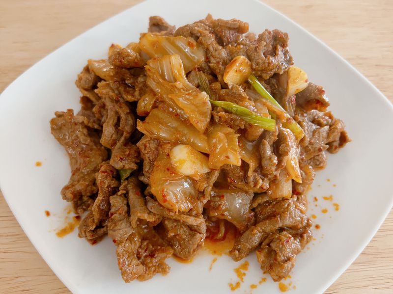泡菜炒牛肉