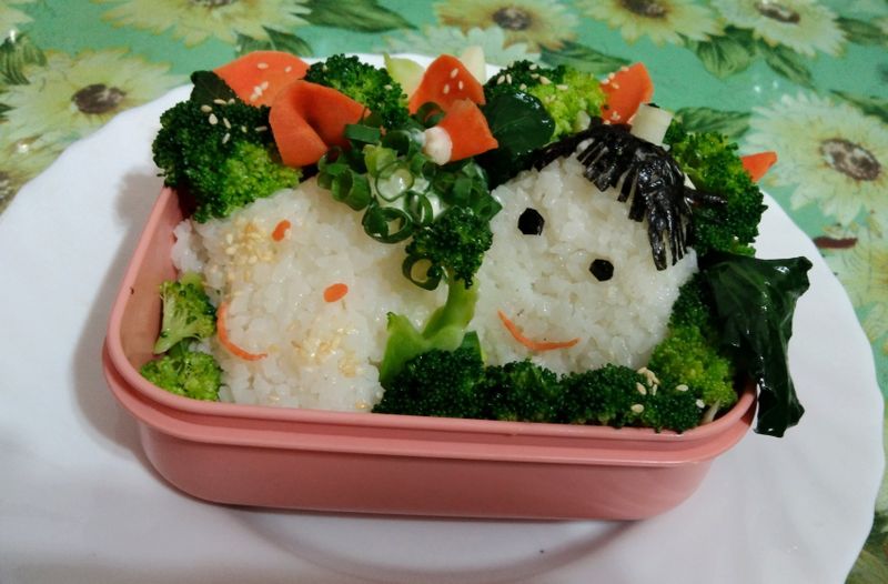 雙人飯糰便當