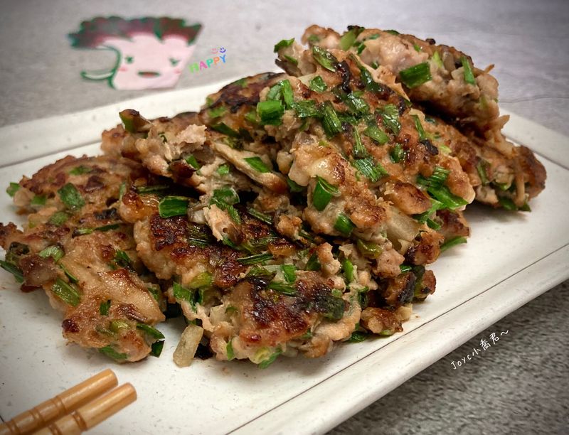 韭菜舞菇小肉餅
