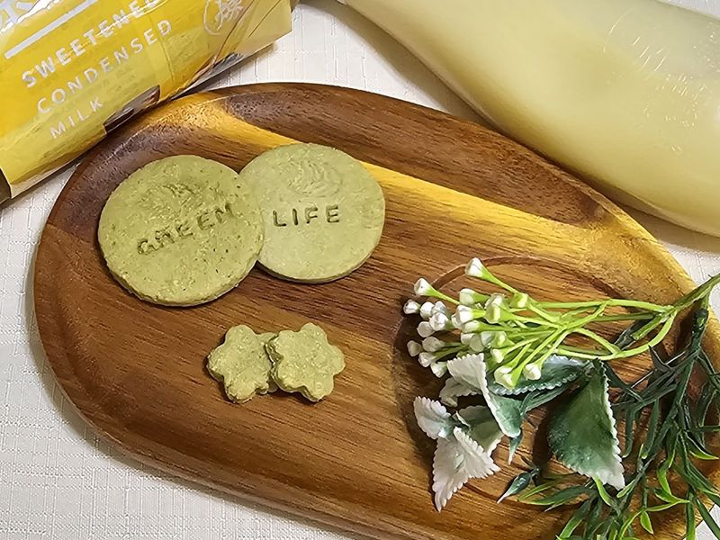 抹茶煉乳印花餅乾