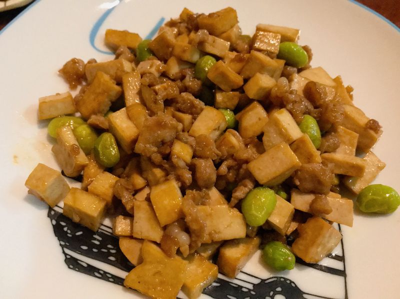 蠔油豆乾丁燒
