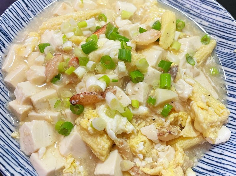 蟹肉豆腐煲