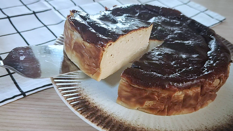 咖啡巴斯克乳酪蛋糕┃氣炸鍋料理
