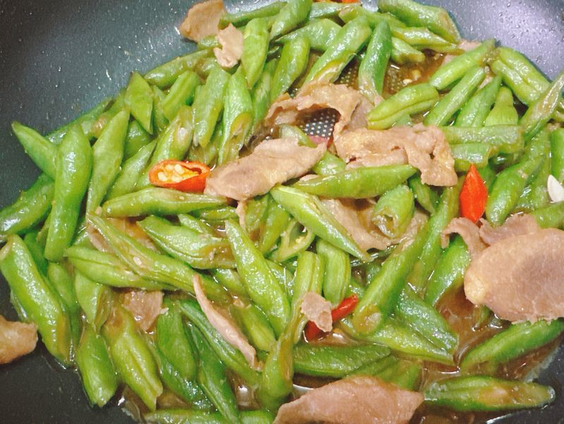 粉豆炒肉片