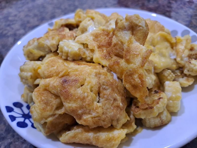 玉米筍煎蛋
