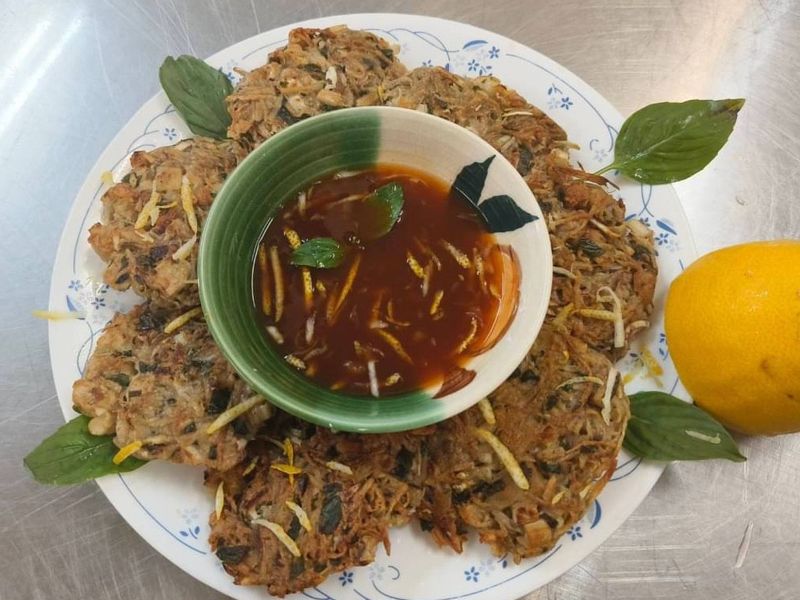 素芋頭牛蒡排