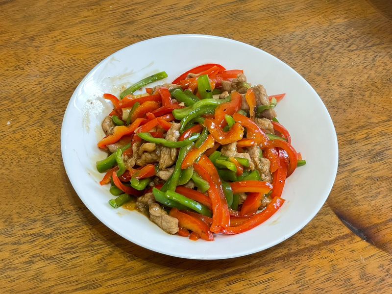 青椒炒肉絲