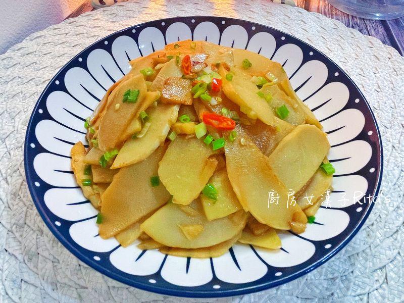 蒜辣炒筍片