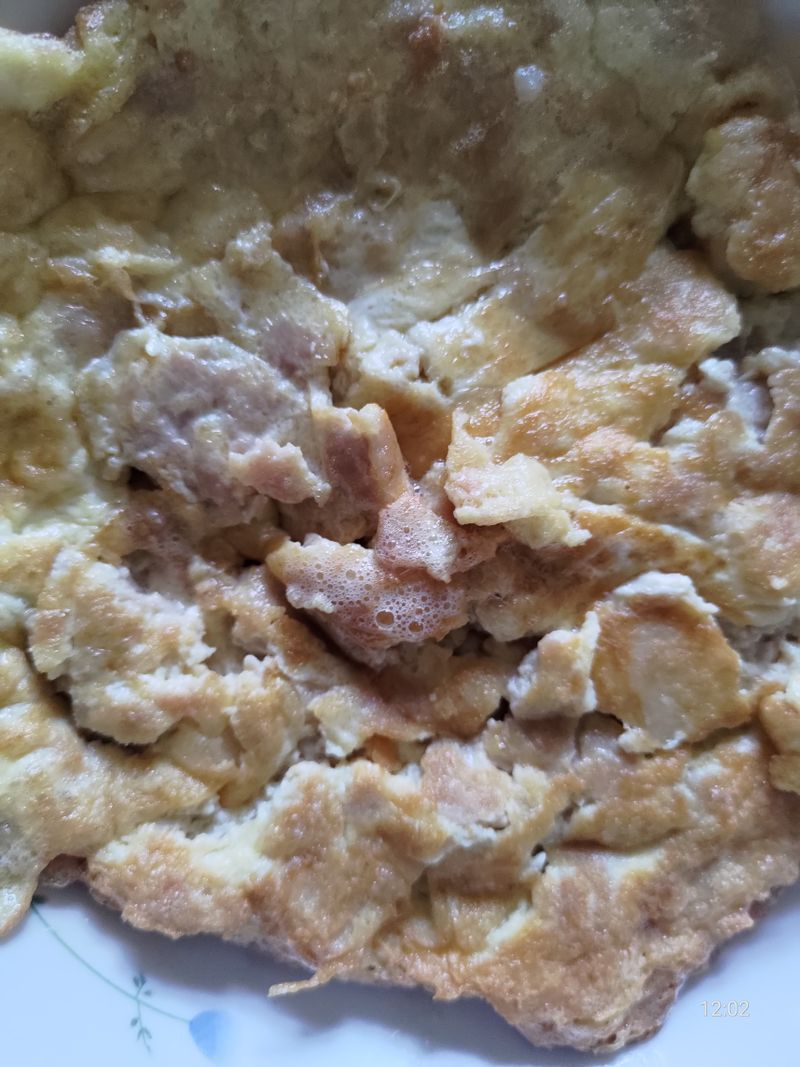 天婦羅碎肉餅蛋