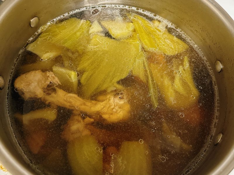 香菇芥菜雞湯