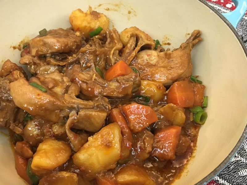 辣豆瓣燜雞
