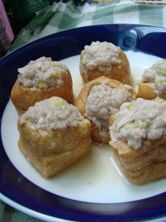 ~油豆腐鑲肉~