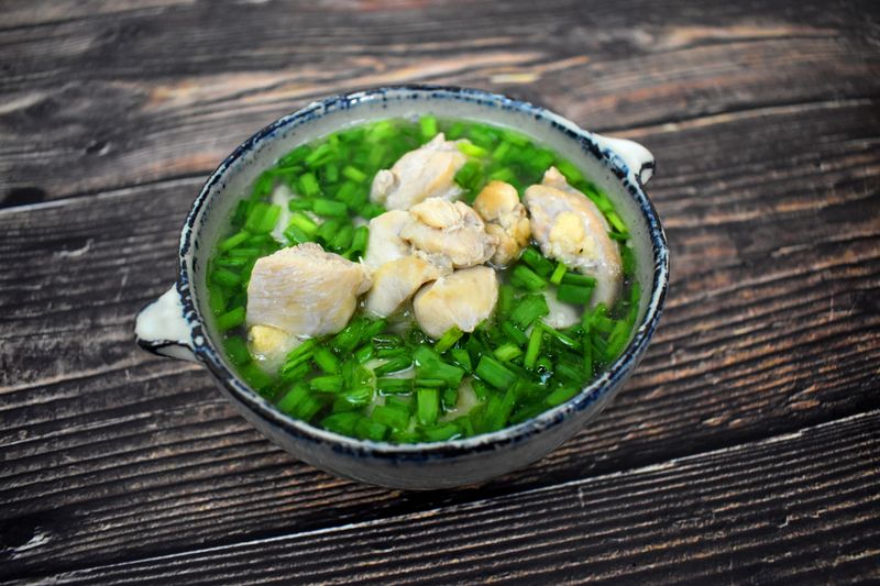珠蔥雞湯