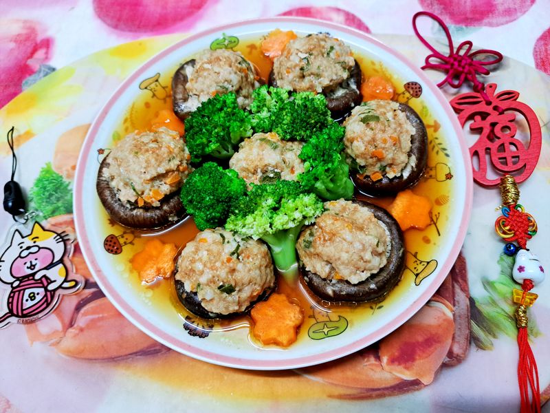 香菇鑲肉丸子|電鍋版|
