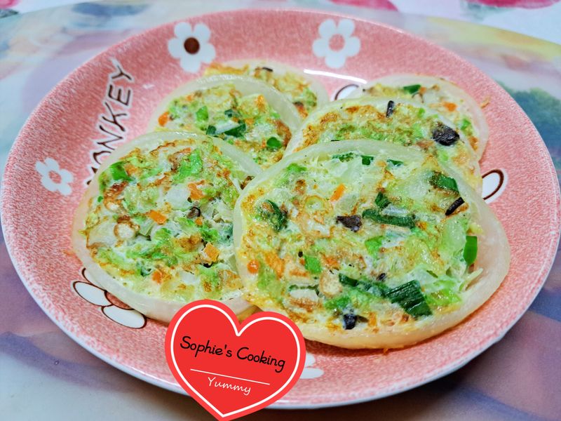 洋蔥圈蔬食蛋
